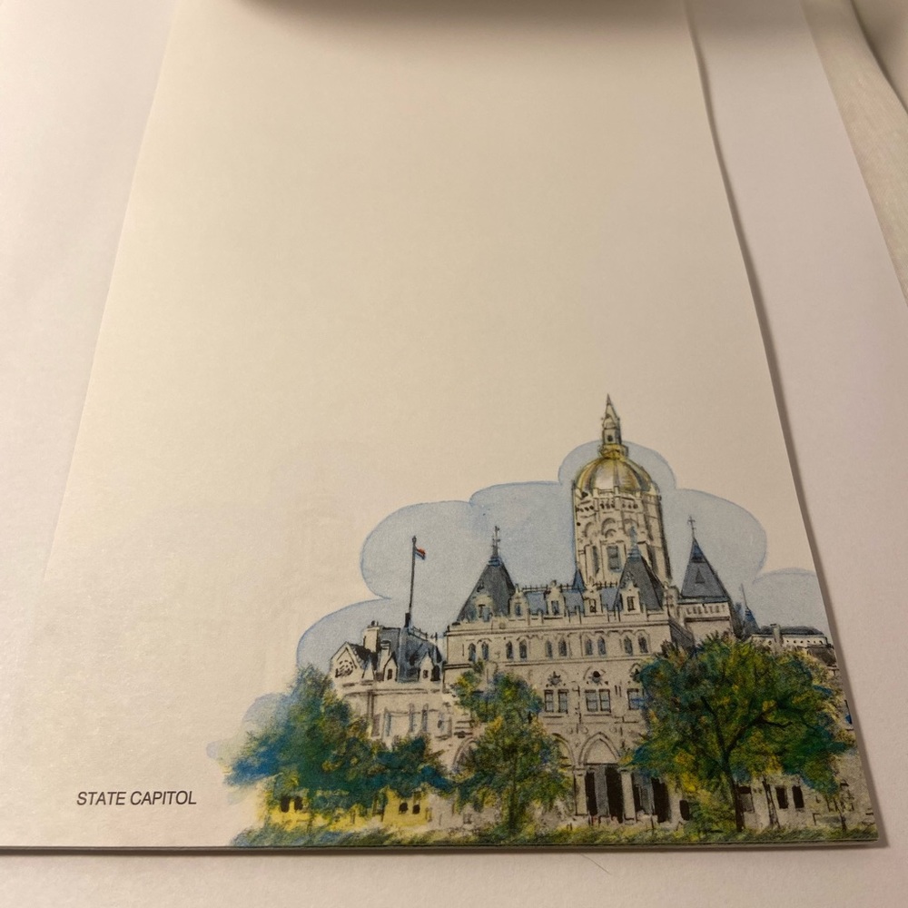 MCM Vintage Hartford Connecticut Notepad Vagabond 24 CT tourist stationery paper - Picture 6 of 17